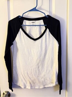 Victoria’s Secret PINK raglan/baseball shirt, size S